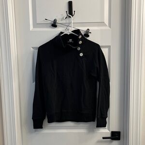 J. Crew Black Button-Up Sweater